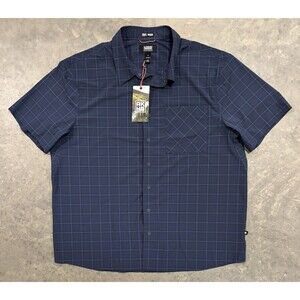 NWT Alaskan Hardgear AKHG SUL Shirt Mens XL Blue Short Sleeve Untucked Hiking